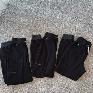 Figs Black Jogger Scrub Pants